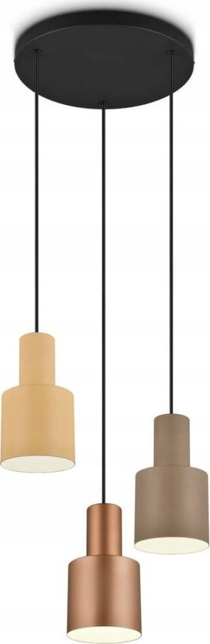 Llambadar varëse Trio Lighting Agudo, me 3 spote, bazë rrethore, shumëngjyrësh