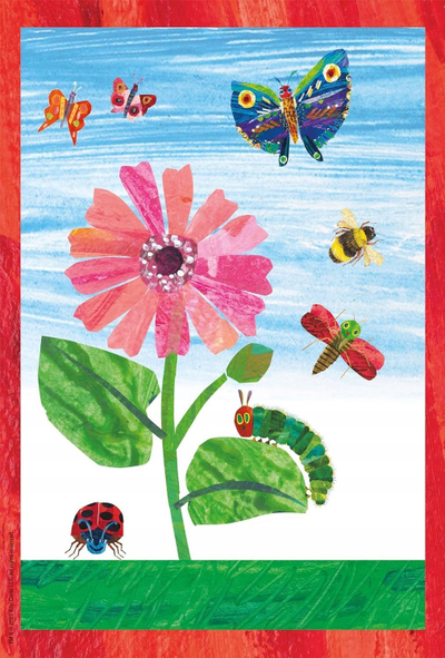Puzzle për kalamoj Schmidt Spiele The World of the Very Hungry Caterpillar, set 3x48 copa, shumëngjyrësh