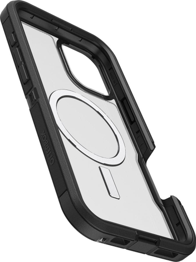 Këllëf telefoni OtterBox Defender Series XT për iPhone 16 Plus, MagSafe, transparent i zi