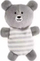 Lodër për qen Barry Yorkie Puppy Dog Plush Bear, me fishkëllimë, gri me vija