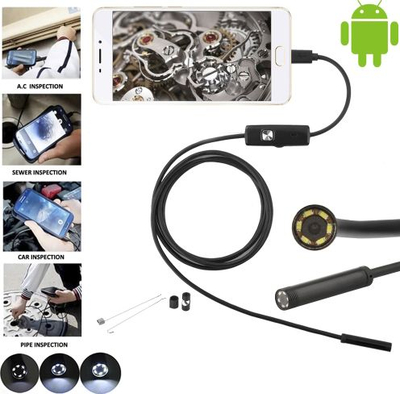Kamerë inspektuese Xrec Endoscope, USB C, 1m, HD, IP67, e zezë