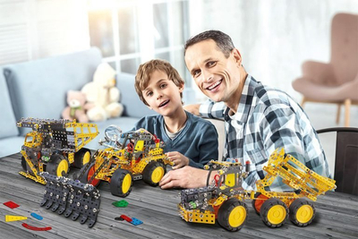Set konstruktiv Alexander Toys Constructor PRO Turbinë Ere, 430 pjesë, 5 në 1, shumëngjyrësh