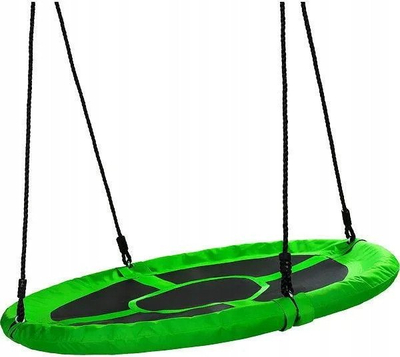 Лулка за градина Extralink Baby Swing, тркалезна форма, зелена боја Black Forest
