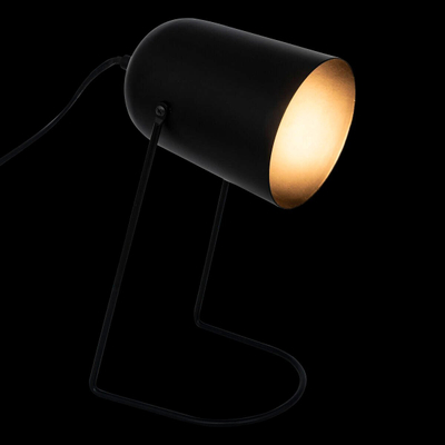 Lampë tavoline Atmosphera Black Faro, çelik, 30cm, e zezë