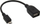 Кабел OTG Intos 31606, Micro USB во USB A, 15cm, црна