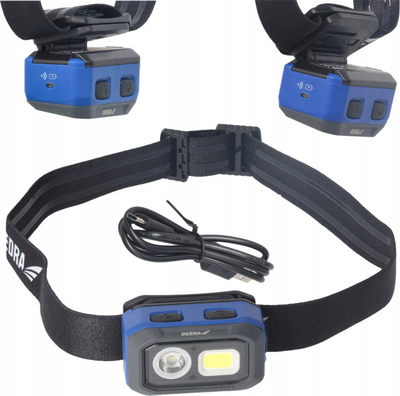 Fener koke Dedra L1015, 500 lm, me sensor lëvizje, USB C