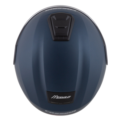 Kaskë moto CASSIDA Modulo 2.1 Compass 2026, flip up, Pinlock ready, blu mat perlë e zezë argjendtë e kuqe