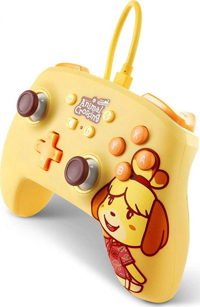 Kontroller PowerA Animal Crossing Isabelle, me kabllo, i verdhë