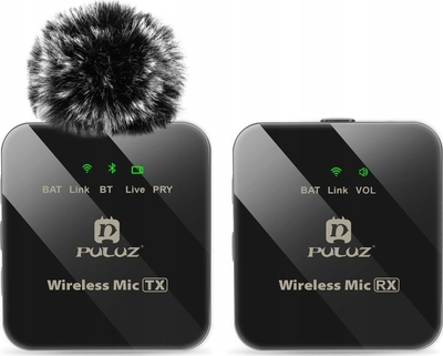 Mikrofon wireless Puluz TRRS, Bluetooth, 3.5mm TRS TRRS, i zi
