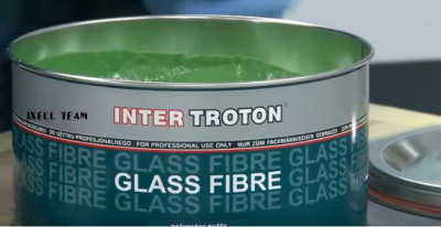 Kit poliestër me fibra xhami Troton GlassFibre, 400g, gri