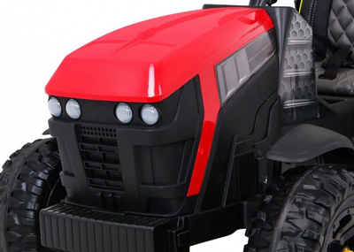 Traktor elektrik Ramiz Titanium Z, 12V, me rimorkio, i kuq