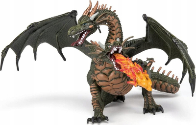 Figurë lodër Papo Two Headed Dragon, dragoi me dy koka, shumëngjyrësh