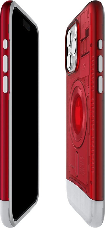 Kllaf telefoni Spigen Classic C1 MagSafe, për iPhone 15 Pro Max, ruby