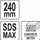 Daltë SDS Max Yato YT-47147, 60mm, 240mm, gri
