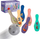 Lojë bowling sensorike Woopie Baby, 8 copë, plastike e butë, shumëngjyrëshe