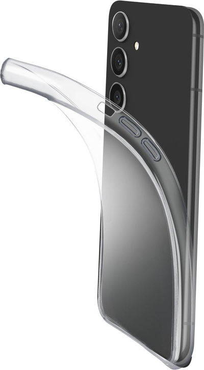 Mbrojtëse telefoni Cellularline Soft për Galaxy A55 5G, gomë fleksibël, ultra e hollë, transparente