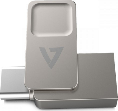 USB V7 VF364GTC, 64GB, USB 3.2, ngjyrë argjendi