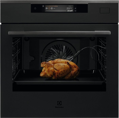 Furrë me avull Electrolux SteamCrisp 700 KOCAP31WT, me vetëpastrim pirolitik, 71L, e zezë