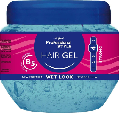 Xhel flokësh Professional Style Wet Look, 225ml, mbajtje e fortë