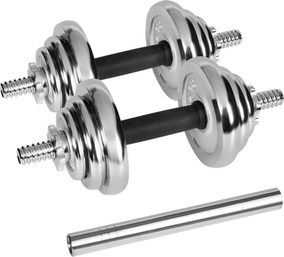 Set peshash REBEL ACTIVE, 20kg, giza të kromuara, me valixhe për me i çu kollaj