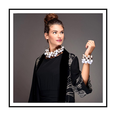 Varëse për femra #ballsmania C206 11-4800, e zezë/ e bardhë