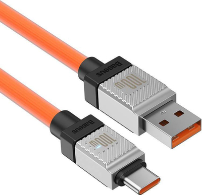 Kabllo USB në USB C Baseus CoolPlay, 100W, 2m, portokalli