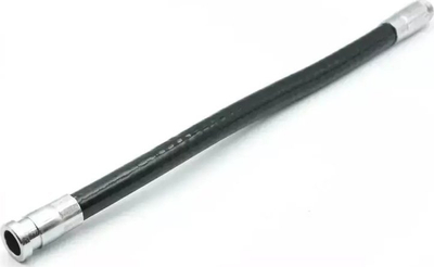 Kabllo elastike DEA XDED7748.13 Elastic Armor, e butë për t’u lëvizur, me fund metalik me fileto, e zezë