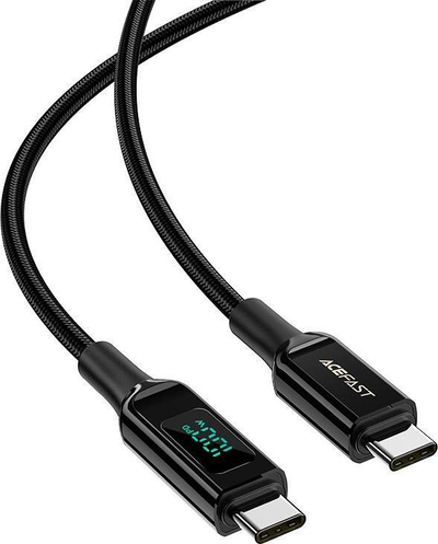 Kabllo karikimi Acefast C6-03 USB C në USB C, 2 m, 100W, e zezë