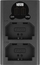 Karikues dykanalësh për bateri Newell DL-USB-C, për NP-FZ100, USB-C, i zi