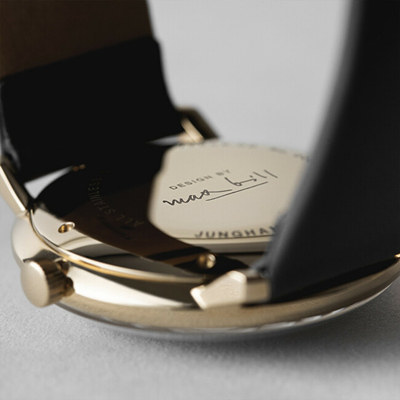 Orë dore për meshkuj Junghans Max Bill Automatic 27/7806.02, e hirtë