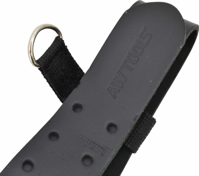 Rrip meshkujsh Awtools Leather Belt Black Line, lëkurë, 137cm, i zi