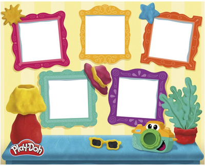 Set plasteline Play Doh Photo Fun, lodër kreative, shumëngjyrëshe