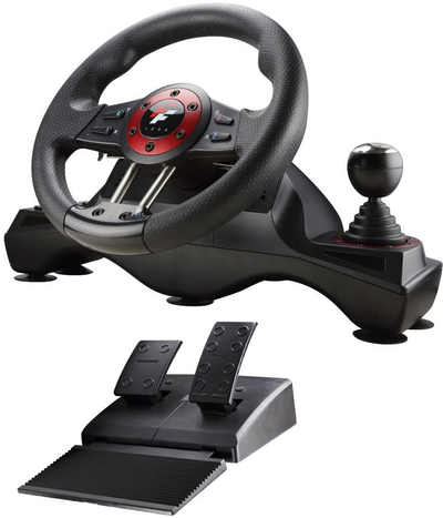 Timon lojrash FlashFire 4 në 1 Force, 270°, me dridhje, i zi
