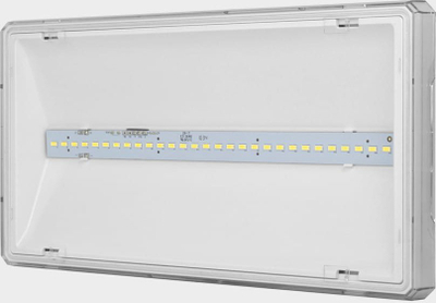 Алармна ламба AWEX EXIT L, LED 6W, 850 lm, IP65, бела