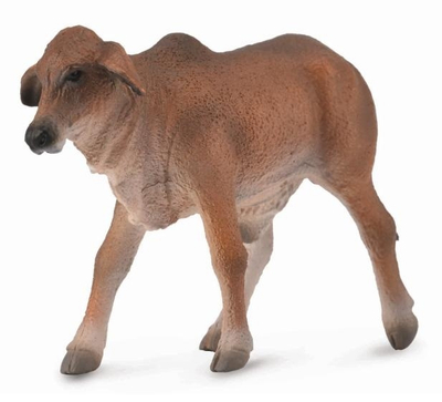 Фигура играчка Collecta Red Brahman Calf, големина S, црвена