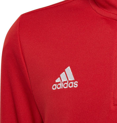 Bluzë trajnimi Adidas Entrada 22 Jr H57550, poliester i ricikluar, e kuqe