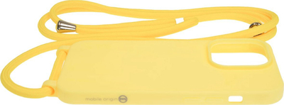 Mbrojtëse telefoni Mobile Origin Lanyard Case, për iPhone 14 Pro, me rrip, e verdhë