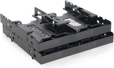 Кламер за монтирање Icy Dock MB344SP, за 4 HDD SSD 2.5\", за лежиште 5.25\", црна