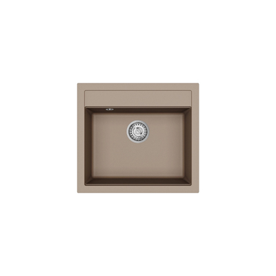 Lavaman kuzhine Quadro SQQ100-114W, 56.5cm, granit, almond