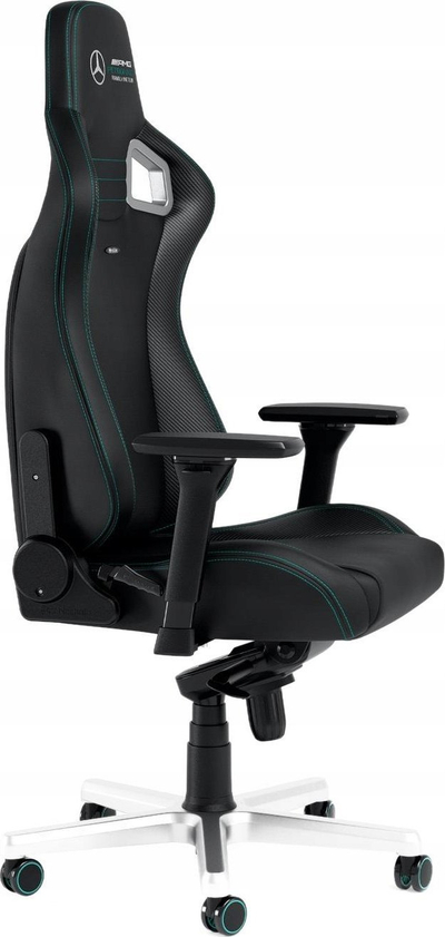 Karrige gaming Noblechairs EPIC Mercedes AMG Petronas, lëkurë vegane, ergonomike, e zezë
