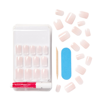 Thonj artificialë KISS Bare-But-Better Nails Nudies Gel Nails, 28 copë