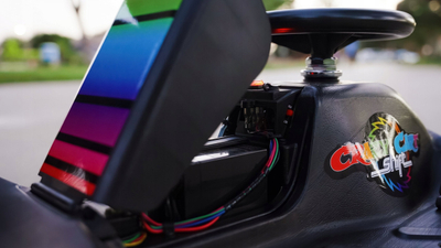 Kart elektrik për kalamaj Razor Crazy Cart Shift Lightshow, 12V, 13 km/h, i zi
