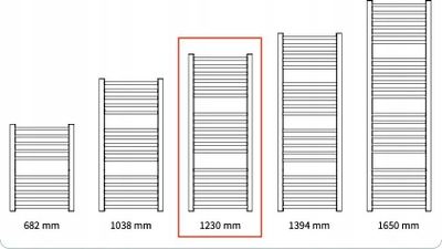 Radiator banjoje Instal Projekt Ambra R AMBR-40/120, për tharje peshqirësh, çelik, i bardhë