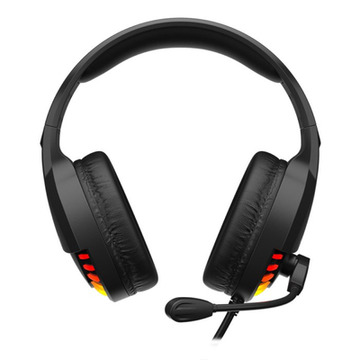 Kufje Krux Fizz RGB, me kabllo, të zeza