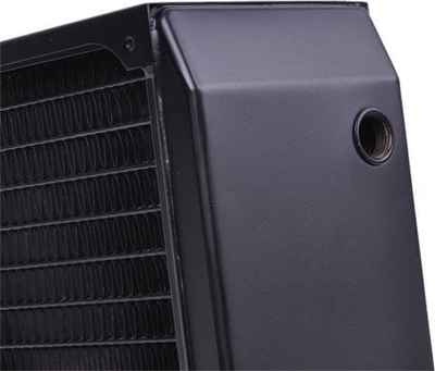 Radiator ftohje Alphacool NexXxos Monsta 420, për 3 ventilatorë 140mm, i zi