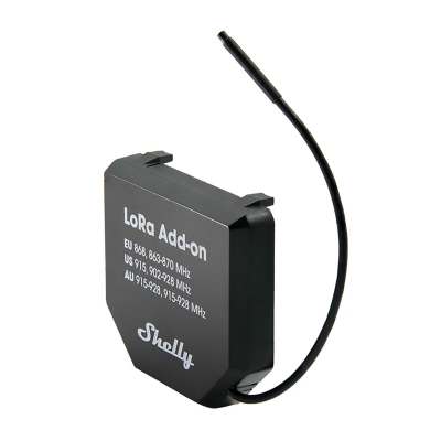 Modul zgjerues Shelly LoRa Add-on 2x, 2 kanale, wireless, i zi