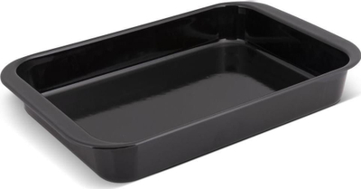 Tepsi për pjekje Lamart LT1186, 41 x 26.5 x 6 cm, emajl, e zezë