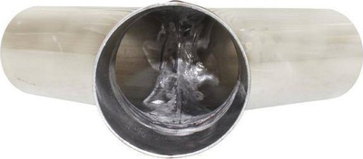 Tee shkarkimi 90° K2, 51mm 51mm, çelik inox 304, argjendtë
