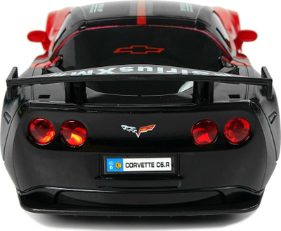 Makina me telekomandë LeanToys Corvette C6.R 1:24, 2.4 GHz, me drita, e kuqe