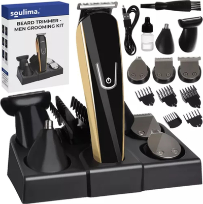 Makina prerëse flokësh Hair Trimmer 23574, shumëpërdorimshme, për flokë dhe mjekër, e zezë